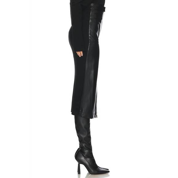 NEW SIMKHAI bianca midi skirt in black - Picture 3 of 5